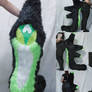 Tail Commission: Green/White/Black Tail