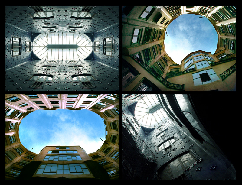 Gaudi courtyards