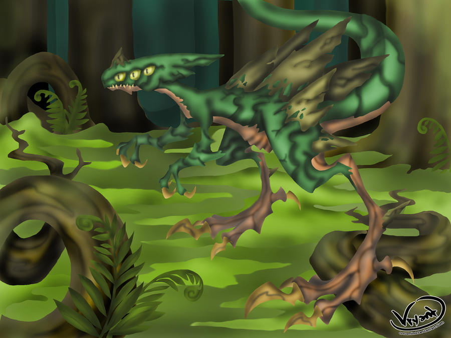 Earth Raptor Earth Raptor Dragon by AquaMind on DeviantArt