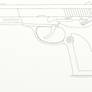 Chinese QSZ Type 92 Pistol (Drawn)