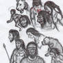 Random Neanderthal doodles