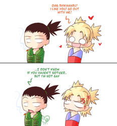 Shika's not gay...