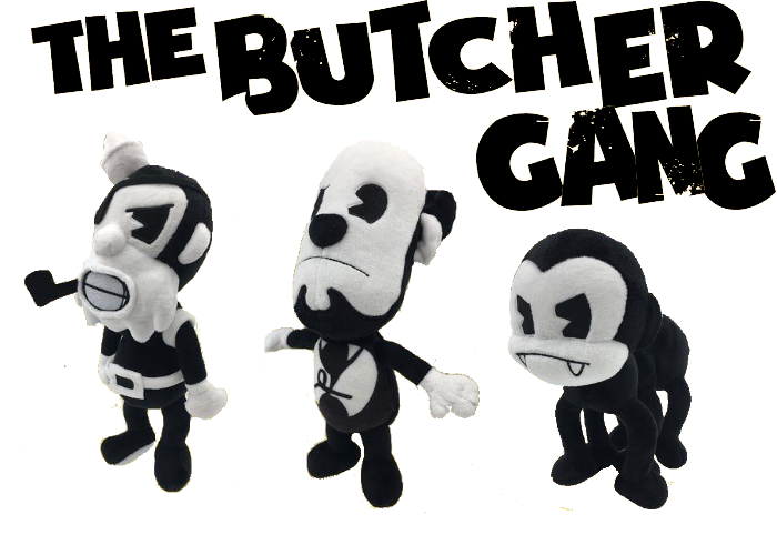 Bendy and the ink 2024 machine butcher gang plush