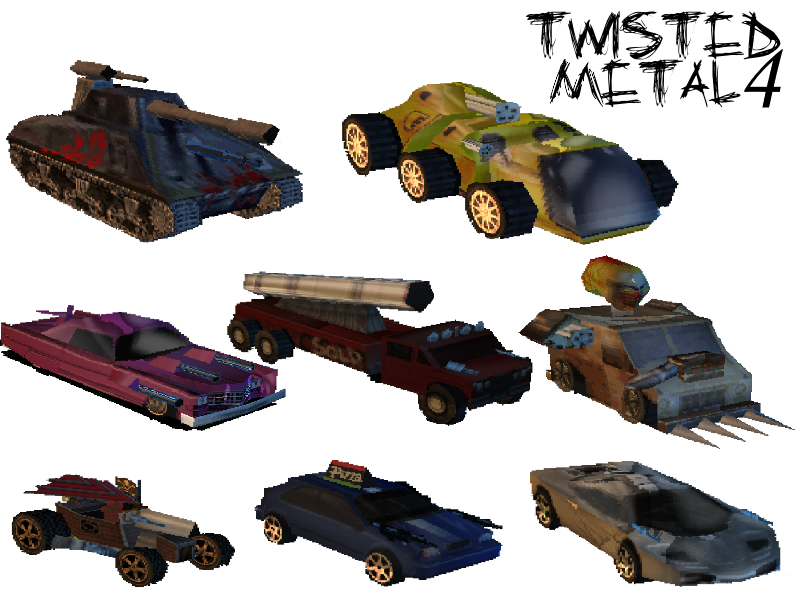 Twisted Metal 1 Vehicles by GSOME94 on DeviantArt