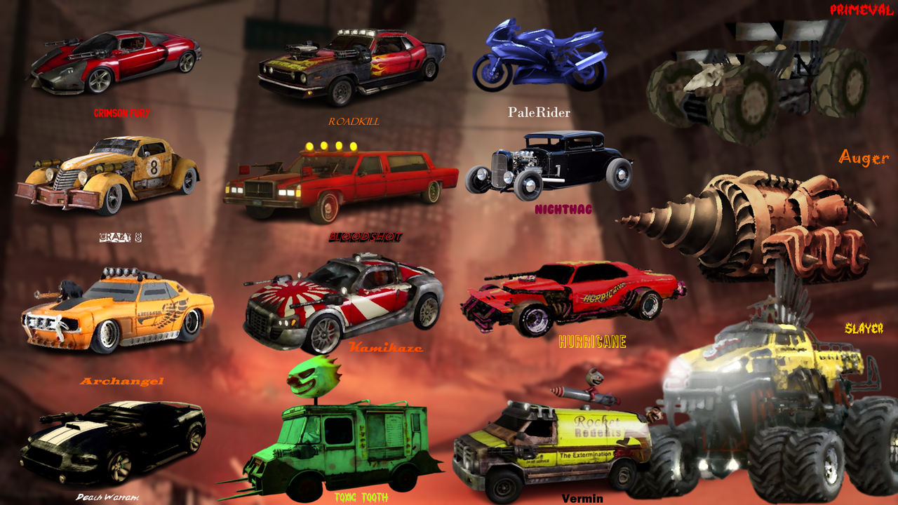 Vehicle Roster Twisted Metal Apocalypse Vehicle Roster Promo by TwistedDarkJustin on ...