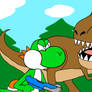 Yoshi VS T-Rex