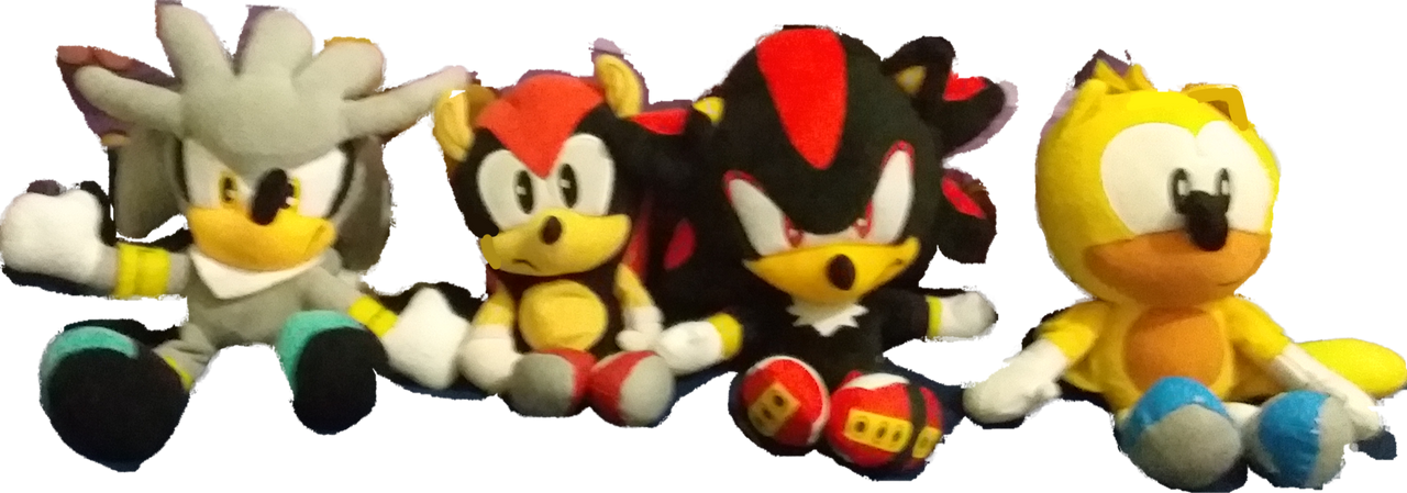 Sonic Plush Adventures Shadow Silver Mighty Ray By sonic-plush-adventures-shadow-silver-mighty-ray-by