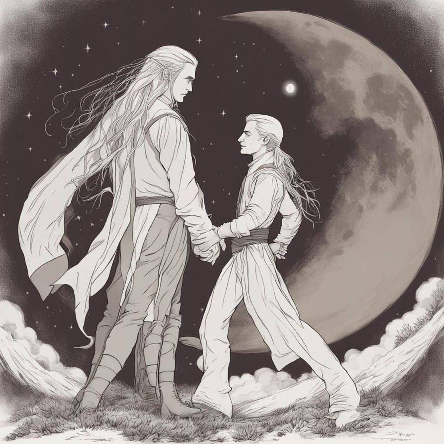 Legolas dancing with Frodo in the moon XD 01 by MBorg4000Levels on ...