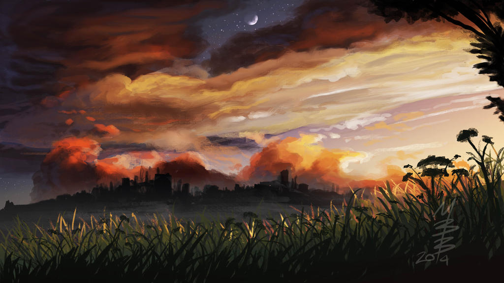 Sunset landscape