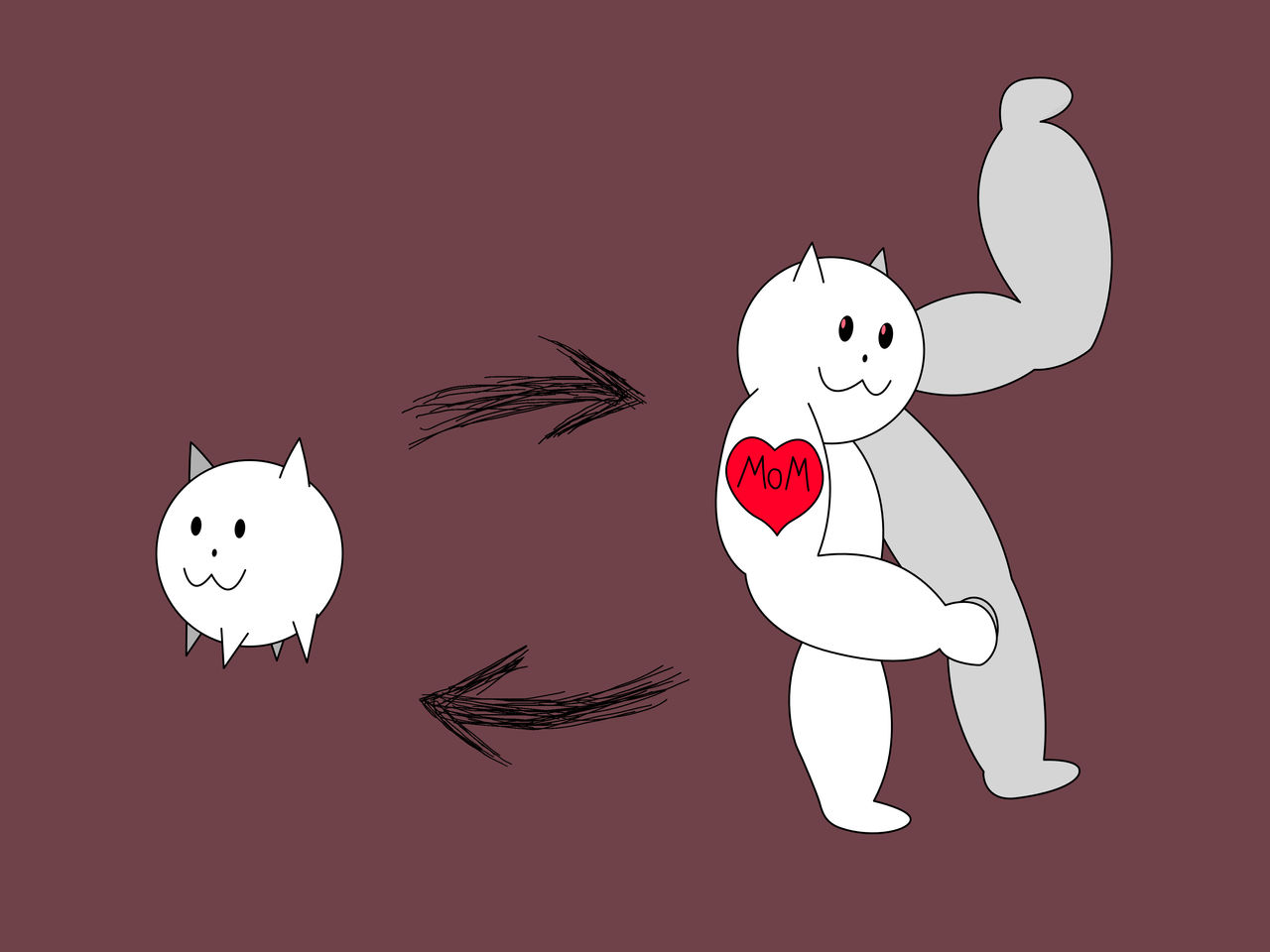 Buff Boi Cat by GameboyComics on DeviantArt