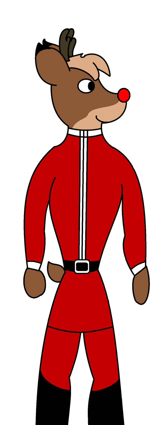 Anthro Rudolph by BASEDCUBE95 on DeviantArt
