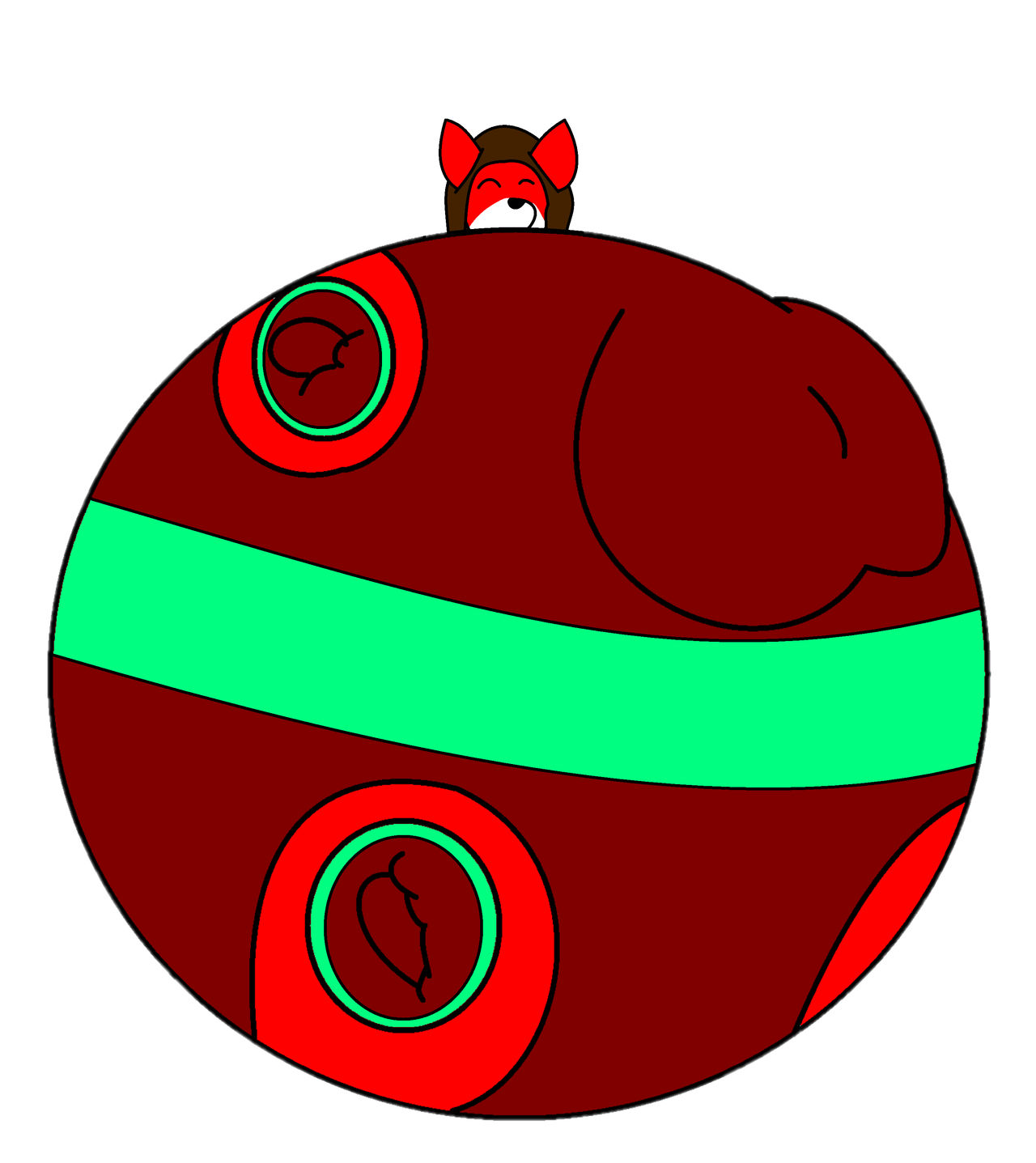 Circus Ball Cat Danielle (Inflated V2) by BASEDCUBE95 on DeviantArt