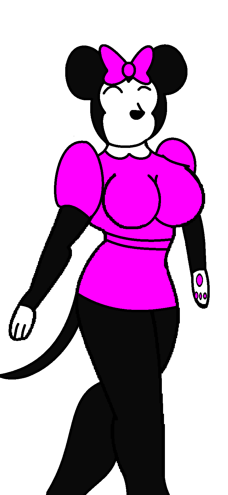 Minnie Mouse (Pink Dress) by BASEDCUBE95 on DeviantArt