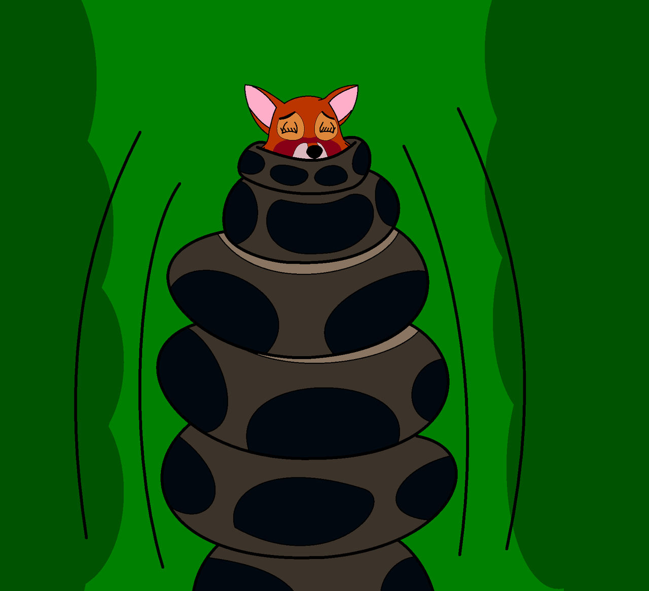 Marian Encounters A Reticulated Python by BASEDCUBE95 on DeviantArt