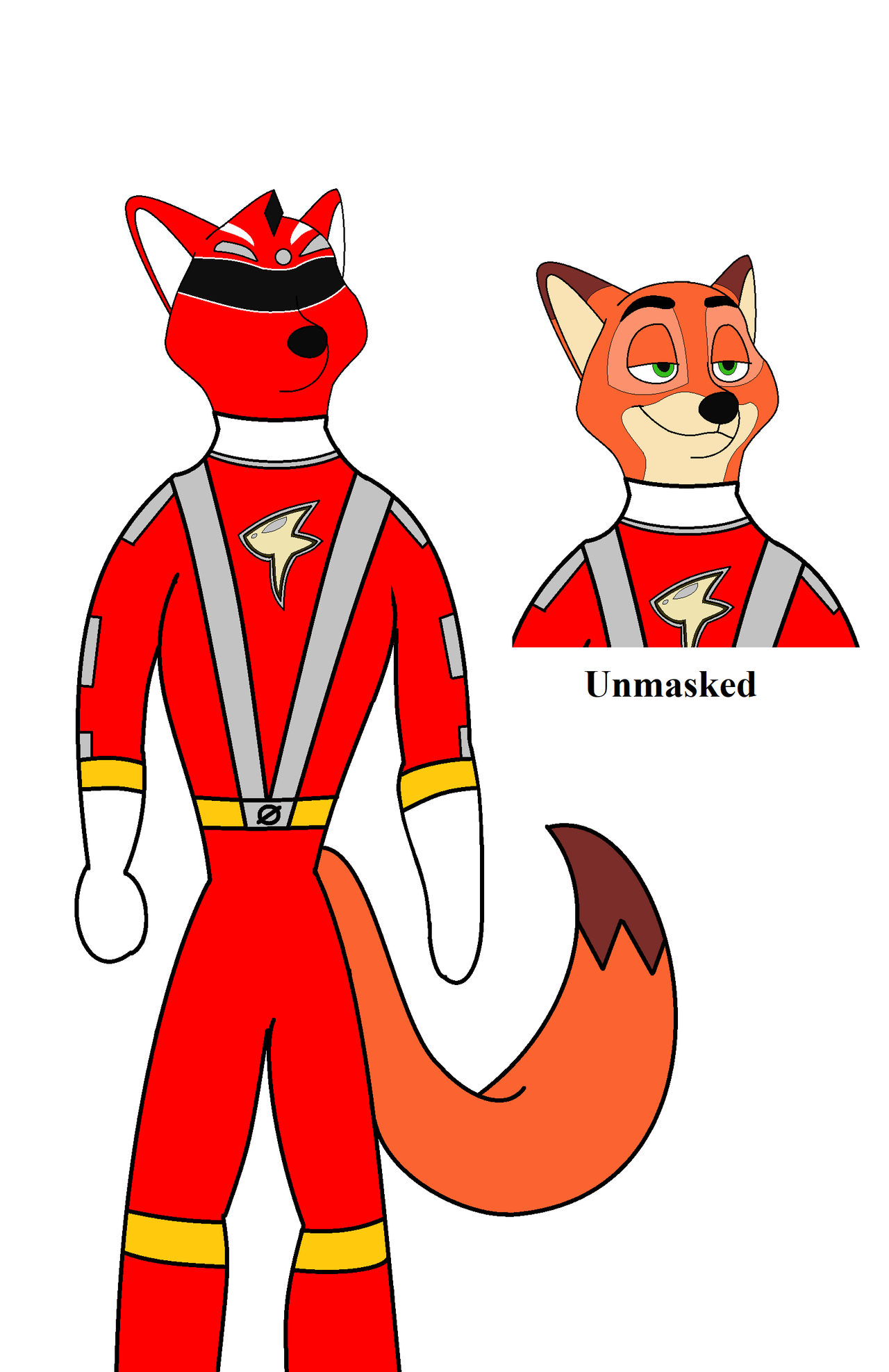 Animal Rpm Ranger RPM Ranger Nick Wilde (Red) by BASEDCUBE95 on DeviantArt