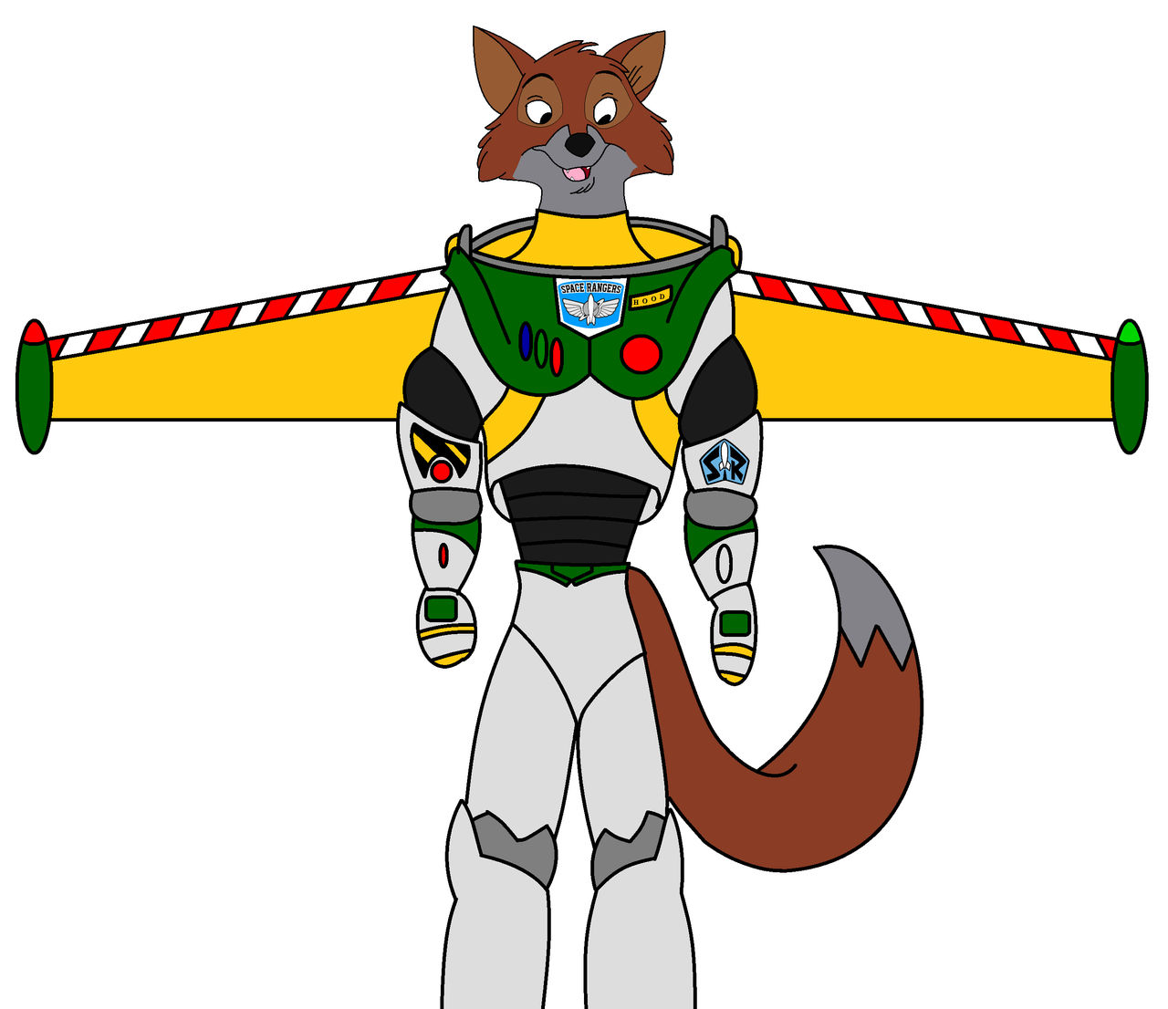 Space Ranger Robin Hood (With Wings) by BASEDCUBE95 on DeviantArt