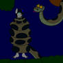 Aquarel In Kaa's Grasp
