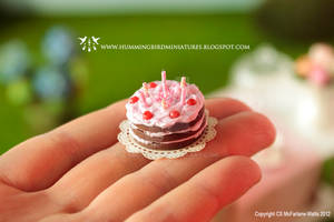 Miniature birthday cake