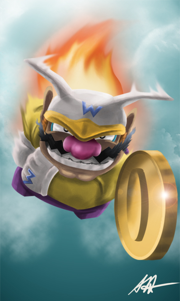 Jet Wario by Littl-Big-Kahuna