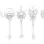 Darksiders II weapon concepts Maces 2