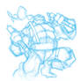 TMNT Mikey Warm up sketch