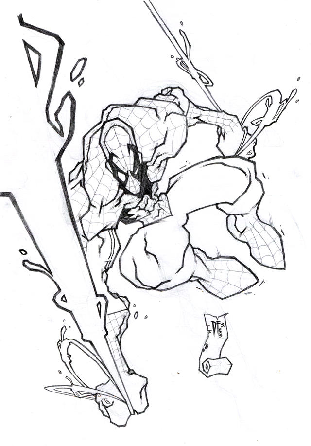 Webhead Drawing The Web-Head by DawidFrederik on DeviantArt