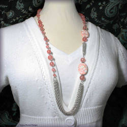 Cherry Quartz Chain Necklace