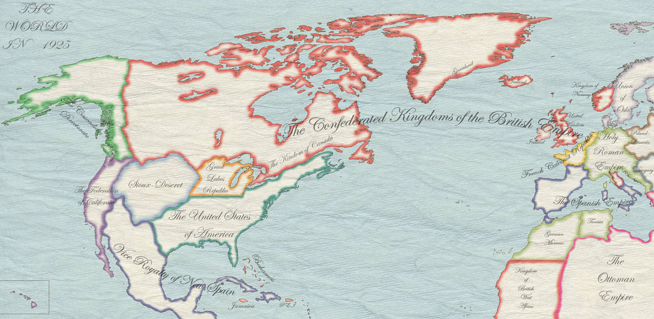 Random Alternate History map by DNjenkins on DeviantArt