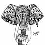 Zentangle Elephant