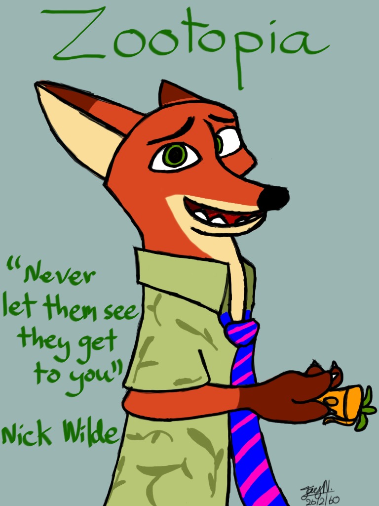A quote from Nick Wilde