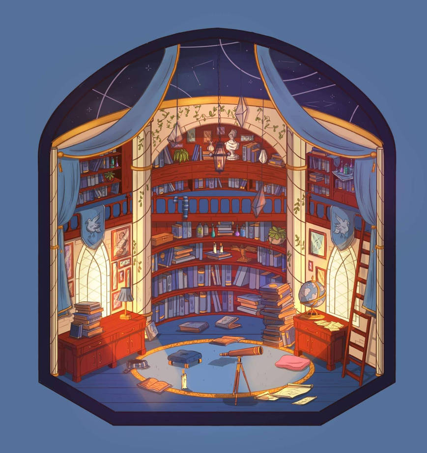 Raven Lib Ravenclaw library day by Alpaga2 on DeviantArt