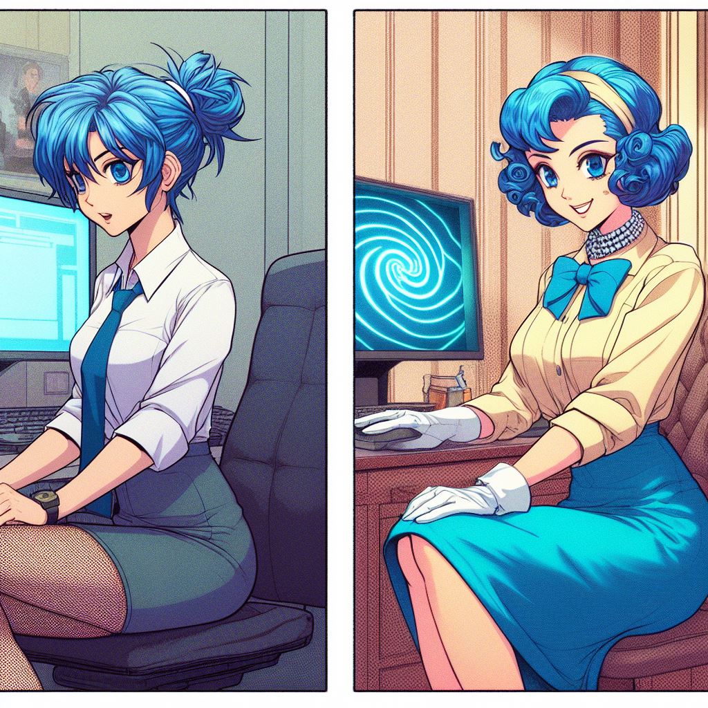 Office Punk to Stepford Wife by spleenlord on DeviantArt