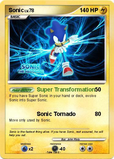 pokemon sonic card Sonic characters in Pokmon cards : r/SonicTheHedgehog