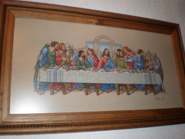 The last Supper in cross stich