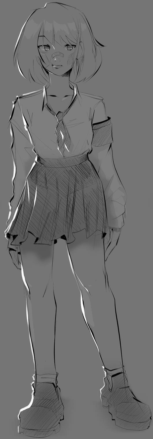 Trade Character Art Trade character in the making sketch by PlayerZed on DeviantArt