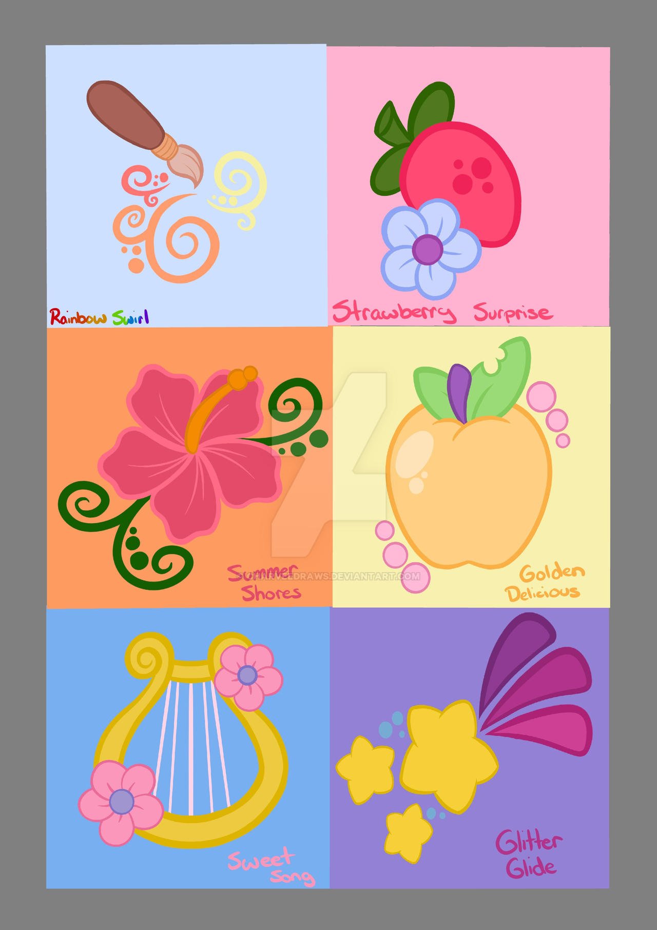 Shell Cutie Mark New Updated Cutie Marks by CharveeDraws on DeviantArt