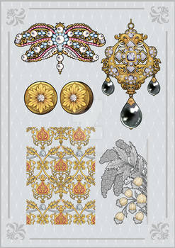 Accessories and embroidery patterns 1