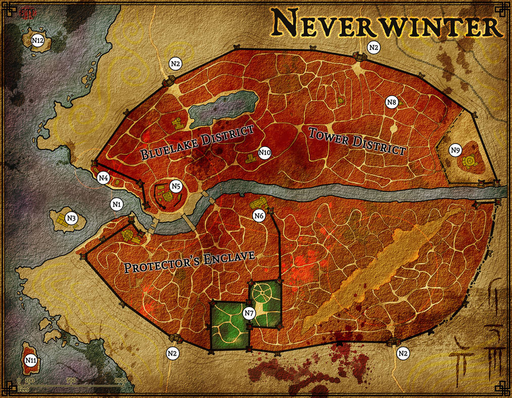 Neverwinter Map - Call from the Deep by Yucosart on DeviantArt