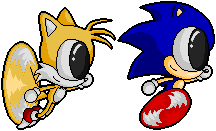 Sonic and Tails Pixeled