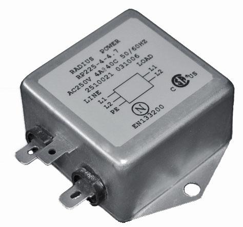 Dual Stage Power Line Filter - RP225 Series