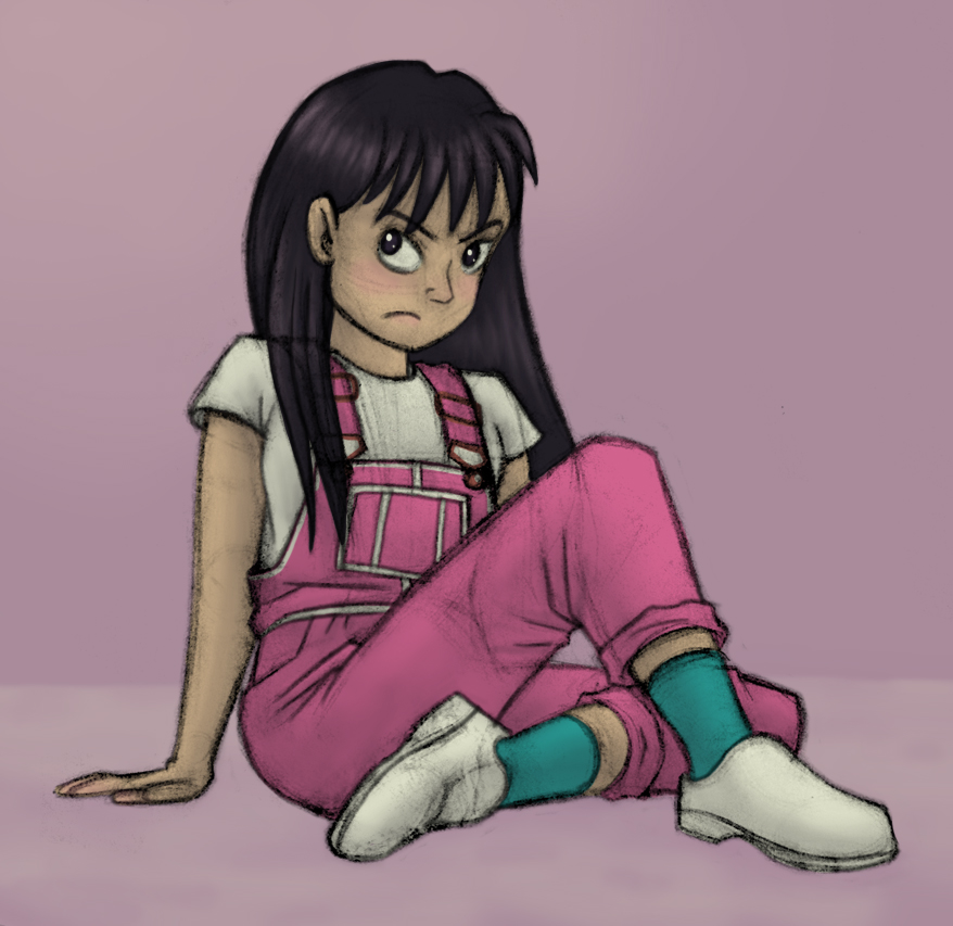 Rei's Pink Overalls