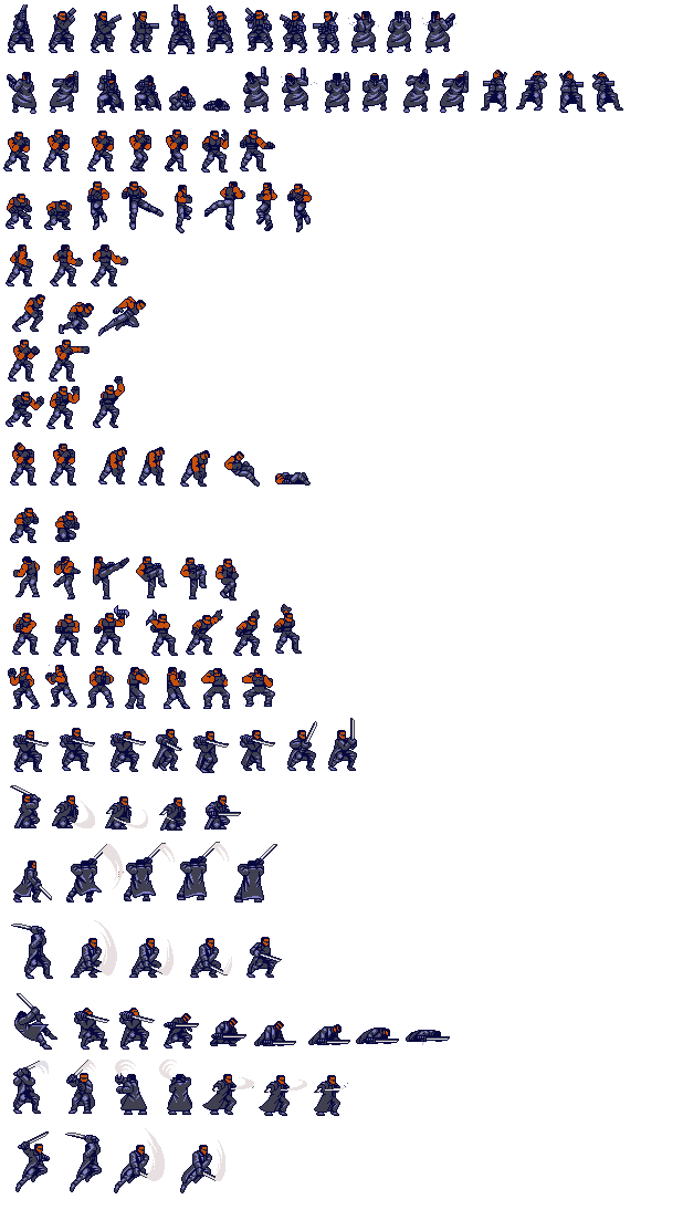 Blade (Marvel) Sprite Sheet by Cena698 on DeviantArt