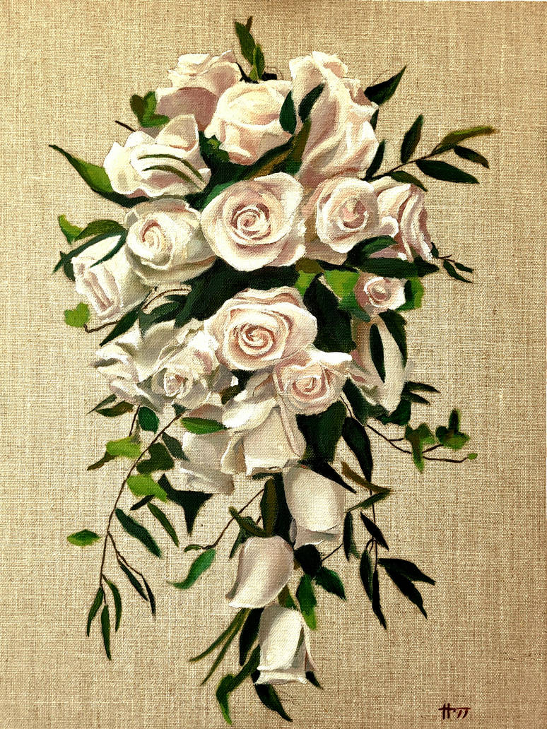 White Roses Color Art White Roses by PeterIainHogg on DeviantArt