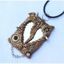 heart made of polymer clay, steampunk