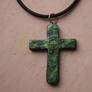 cross made of polymer clay