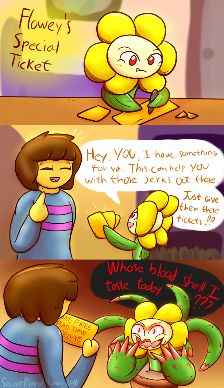 Sweet-Hope's art blog — Frisk and Flowey from Undertale I'm sorry for