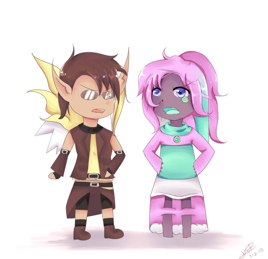 Chibi Point Commission - Eone and Celine by fluffy-maple-vodka on ...
