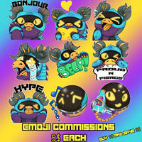 Emoji Commissions by Joltedosh