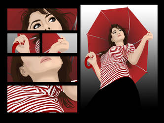 umbrella-girl wallpaper