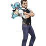 Commission - Pokemon Trainer and Squirtle